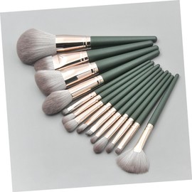 MERRYHAPY 14pcs Makeup Brush Set Professional Makeup Cosmetic Brush Kit Wooden Handle Alternative
