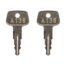 A136 SKS roof rack key,Yakima Replacement Key,Replacement Keys for Yakima SKS Ski,Cargo Box,Roof Racks,Carrier Racks and Crossbars with Code Series A136[2 pcs]