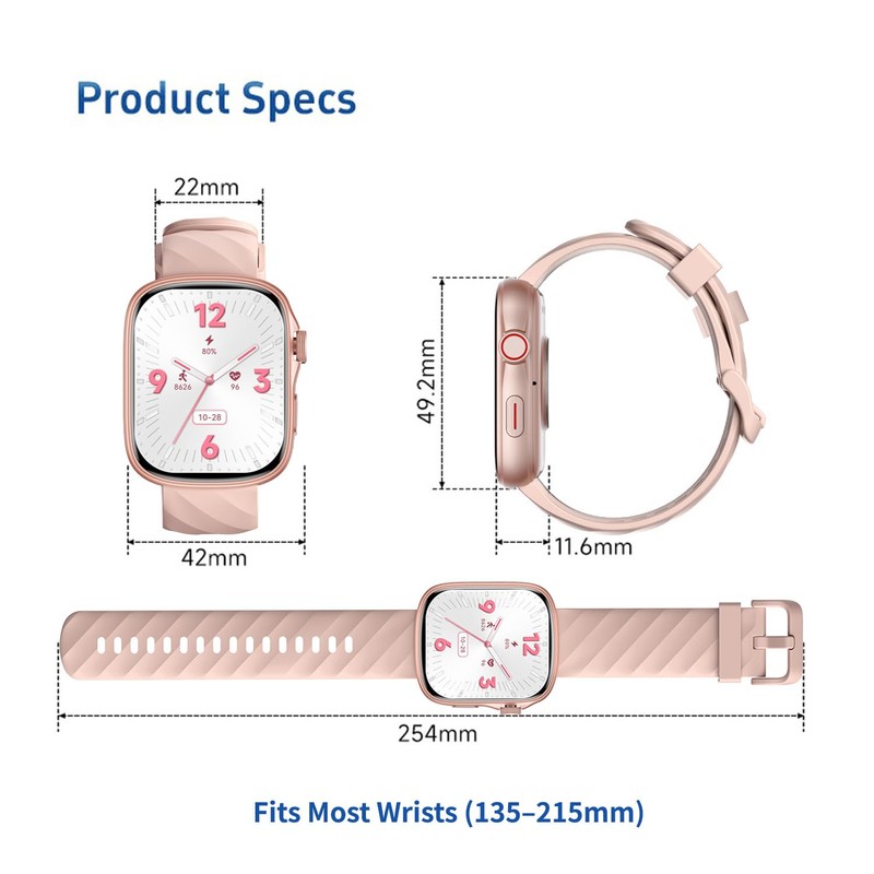 Smart Watch Fitness Tracker, Ultra HD 1.95" AMOLED Display (410×502