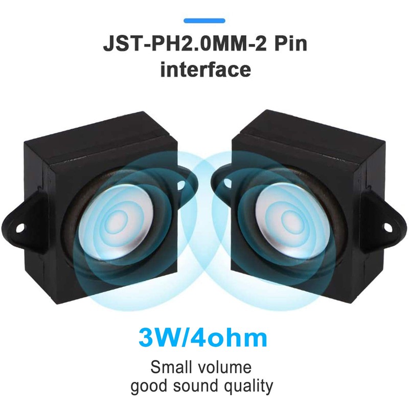 MakerHawk 2PCS 4 Ohm 3 Watt Speaker for A rduino