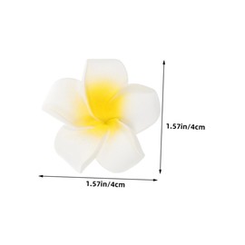 Operitacx 10Pcs Hawaiian Plumeria Flower Hair Clips Tropical Faux Flowers for Women Lightweight Hair Accessories for Beach Parties Weddings and Travel