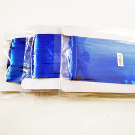 AILEXI 3 Pack 3ft*8ft Metallic Tinsel Curtains Foil Fringe Shimmer Streamers Curtain Door Window Decoration for Party Supplies - Dark Blue