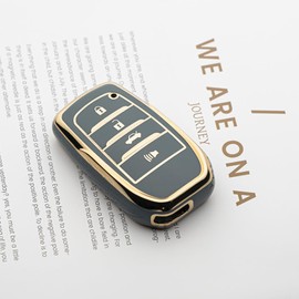 Tautrophen Key Fob Cover Fit for Toyota Camry Mirai 2025 Crown Corolla Grand Highlander Tundra Venza Sequoia