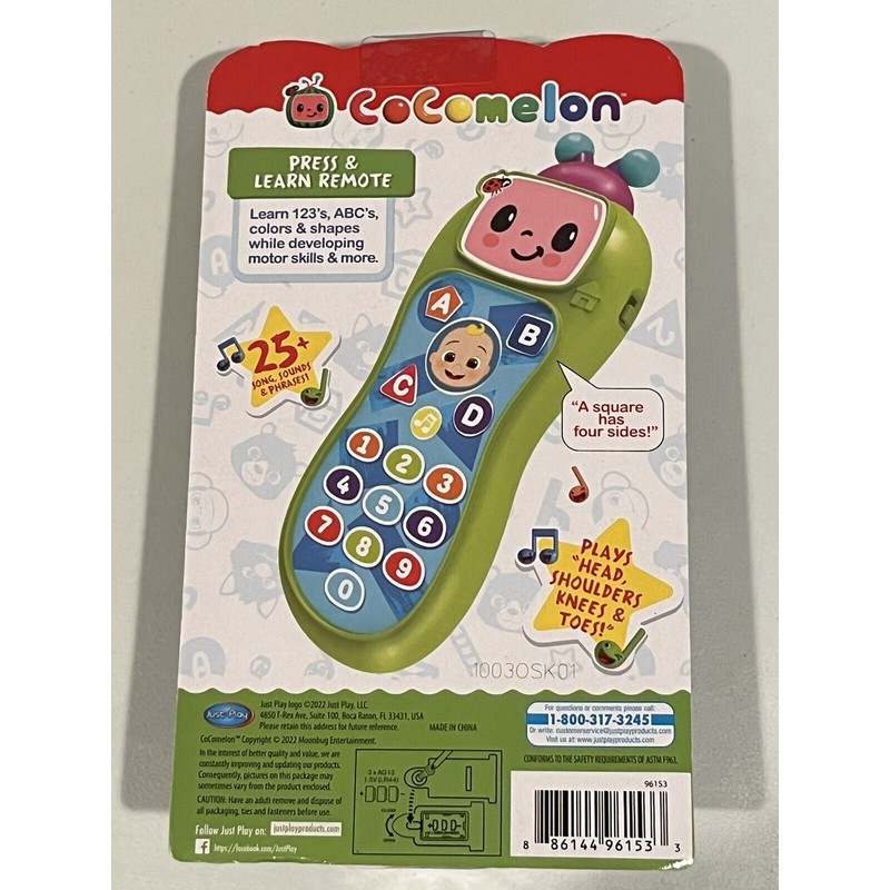 CoComelon Press & Learn Musical Light Up Remote New