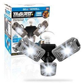 Triburst by Bell+Howell, ASON TV 2000 Lumens / 6500 Kelvin Indoor Lights, Ultra Bright Lighting with 144 LED Bulbs and Multi-Directional Triple Panel Bedroom, Garage, Ceiling Light