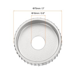 HARFINGTON Wood Carving Wheel with 5/8" Arbor Fits 4" Angle Grinder 3" Wood Shaping Grinding Disc Cutting Wheel Attachments for Wood Cutting Polishing Grinding