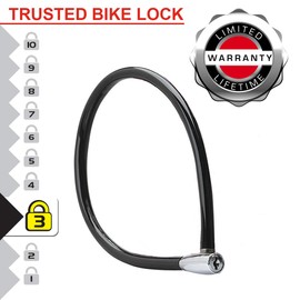Master Lock Lucchetto Bici [Chiaivi] [55 Cm Cavo] [Esterno] [Colore Casuale] 8630-F - Ideale per Proteggere Bicicletta, Skateboard, Passeggino, Falciatore, Attrezzature Sportive, Multicolore