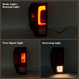 KAMDKI Left Driver Side Tail Light LED Rear Lamp Compatible for 2017-2023 Honda Ridgeline With Bulbs LH 33550-T6Z-A03 33550T6ZA03