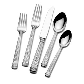 Mikasa 5095717 Scarlet 5-Piece Stainless Steel Flatware Set, Service for 1