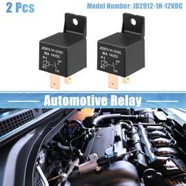 X AUTOHAUX 2Pcs Car Relay On/Off Normally Open 4 Pin 12V 80Amp SPST Model JD2912-1H-12VDC 80A 14VDC Automotive Relay Switches
