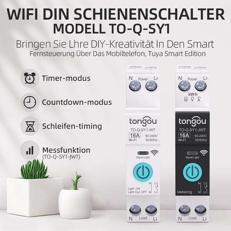 Smart Life WiFi 1P DIN Rail for Smart Home Wireless