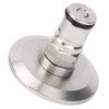 Gas Lock Post Adapter 1.5in Clamp to Ball Connector Brewing