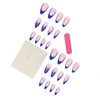 Press on Nails Medium Almond False Nails Butterfly Fake Nails