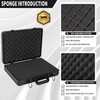 17 Inch Carrying Case With Customizable Pre-Diced Foam, Aluminum Alloy