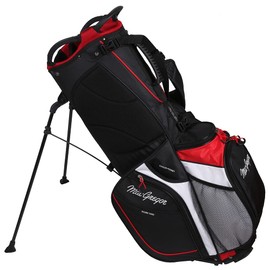 MacGregor Golf Hybrid Stand/Cart Golf Bag with 14 Way Divider, Black/Red