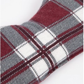 Eye Pillow, Cooling Mask & Cooling Pad for the Eyes. The Natural Alternative to Gel Eye Mask with Linseed - Colour: Flannel Chequered Red