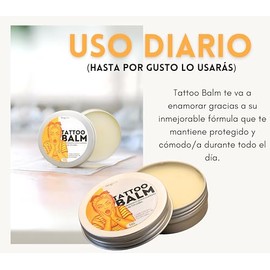 Balsamo para Cuidado de Tatuajes - Tattoo Balm 60g. - Cuida, Hidrata y Revive el Color y Brillo de Tatuajes - Tatuajes Nuevos y Antiguos - Con Manteca
