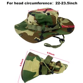 BEISIJIA Wide Brim Fishing Hats Sun UV Protection Outdoor Bucket Hat Windproof Boonie Hat Sun Hat for Men Women