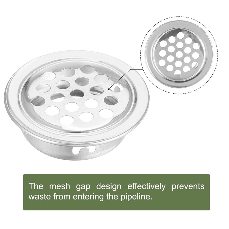 uxcell Floor Drain Cover, Stainless Steel Anti Blocking Drain Cover