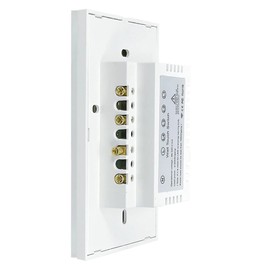 Master Interruptor Apagador Inteligente WiFi con 2 Botones de Contacto Double Touch en Elegante Cristal Templado Compatible con Asistentes Alexa y Google