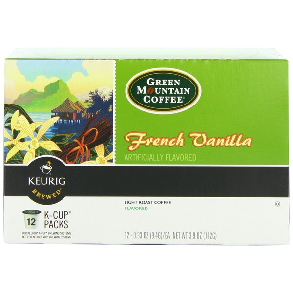Green Mountain Café French Vanilla, K-Cup Porción Pack para Keurig K-Cup Brewers, 12 unidades (Paquete de 3)