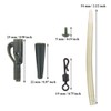 Carp Fishing Tackle Set Safety Lead Cips Tail Tubes Sleeves