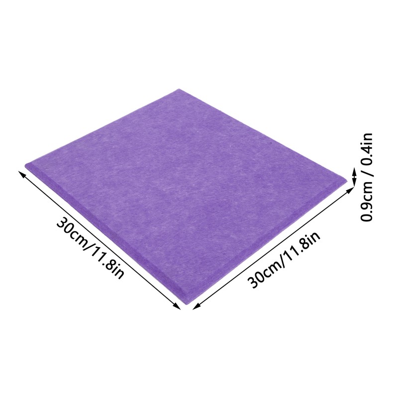 6Pcs Acoustic Absorption Panel Thickened Reduce Reverb SoundProof Padding Absorber(Purple