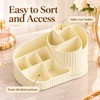 360° Rotating Makeup Organizer for Vanity – Multi-Compartment Cosmetic Storage