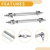 Partuto 2pcs 7.5cm/2.95in Car Splitter Support Rods Adjustable Front Rear