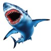 Shark Jaws Great White - Vinyl Sticker Waterproof Decal