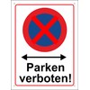 Pubblimania Absolutes Halteverbot! | Parken verboten! Sign 3 mm Aluminium