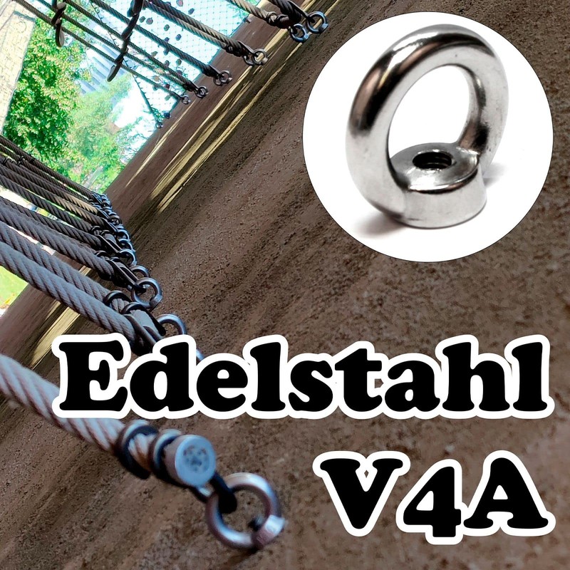 Priostahl® Ring Nut V4 A Stainless Steel Bolt Ring Bolts