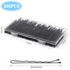 Bobby Pins 300 Pcs, Bobby Pins Black 2Inches, Fosvrde Reusable