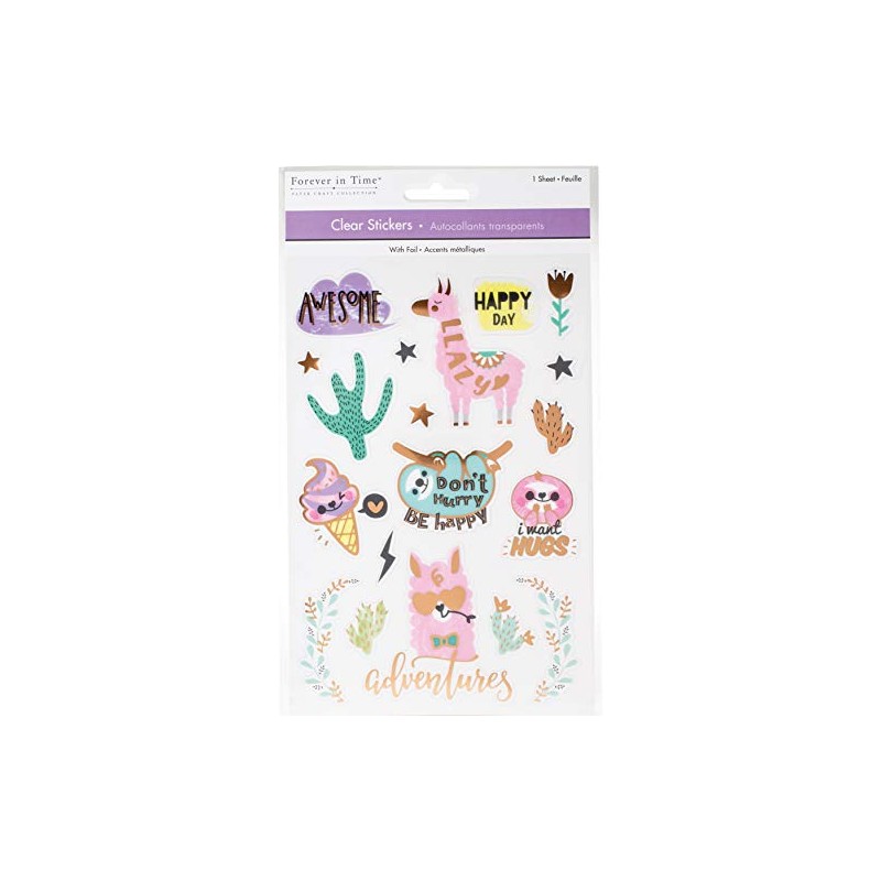 MULTICRAFT IMPORTS INC SS045E CLEAR STICKERS FOIL DONT HURRY, Don't