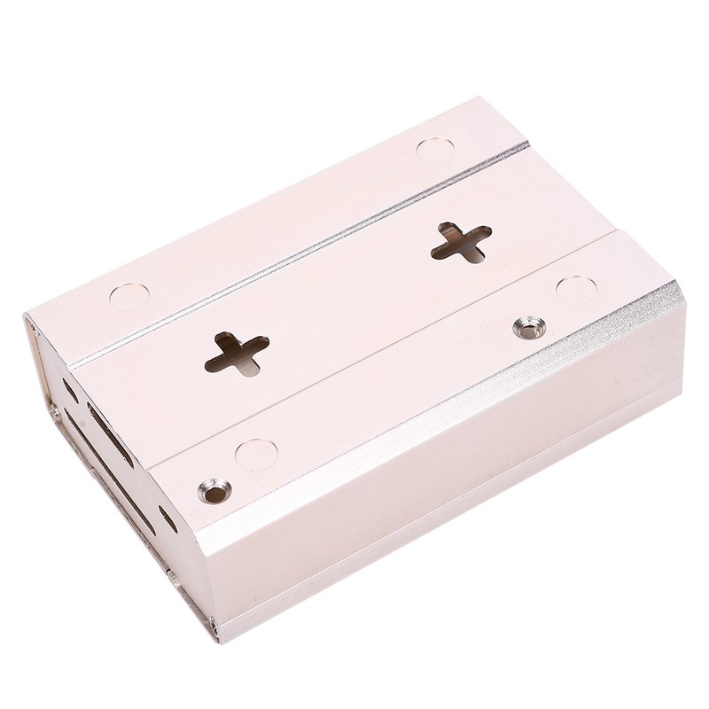 Gold Aluminum Alloy Protective Case Enclosure Box Fits for Raspberry