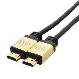 TARO'S 4K Compatible HDMI Cable, Premium High Speed, Premium Certified, 18Gbps, 4K2K@60HZ, HDMI 2.0, Ethernet, Ultra HD, 3D Full HD, HDR, BT. 2020 Video/Audio Return/HEC, 1.5M, Gold Black,