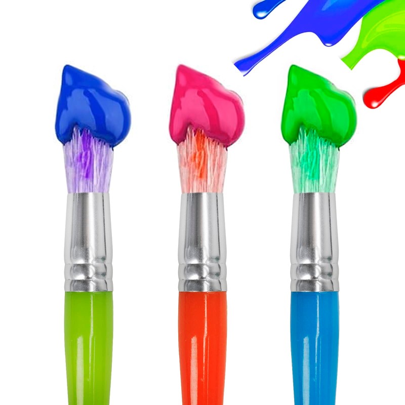 Children Watercolor Brushes Painting Supplies Paint Set of 3 Paint