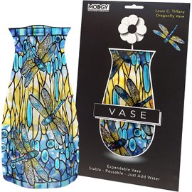 MODGY Collapsible and Expandable Plastic Vase (Tiffany - Dragonfly)
