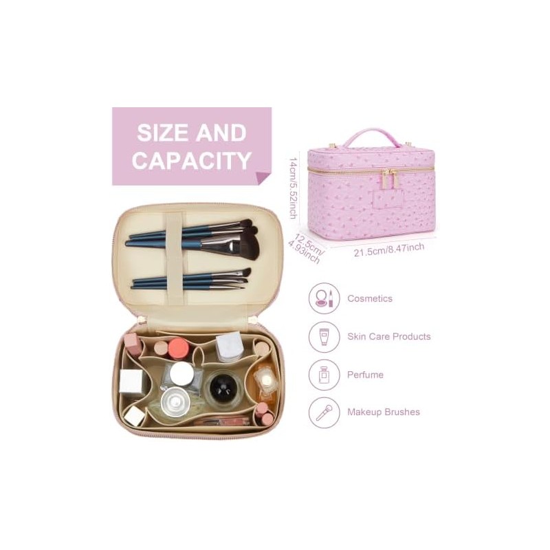 Cosmetic Bag Organizer Travel, Compact Lightweight Accessory for Travel and
