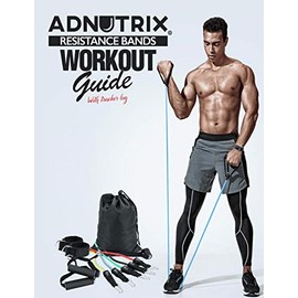 Adnutrix Resistance Bands workout Guide With Workout log