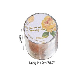 MiOYOOW Washi Tape Set, 6 Rolls Scrapbooking Stickers, Journaling Sticker Tape, Decorative PET Stickers, Cuttable Journal Stickers for Journaling, Scrapbooking, DIY Crafts