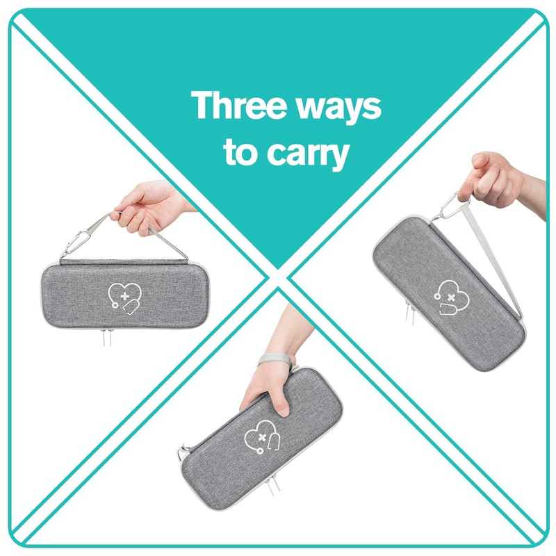 ProCase 聴診器ケース 収納ポーチ バッグ 耐衝撃 ハードEVAカバー キャリングケース 小物用メッシュポケット 適用モデル：リットマン Cardiology