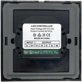 RGBW RGB+W Touch Panel Controller - 384W 12...24V 16A - Glass optics design