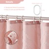 Siiluminisoy Extra Long Pink Boho Shower Curtain with White Tassel,