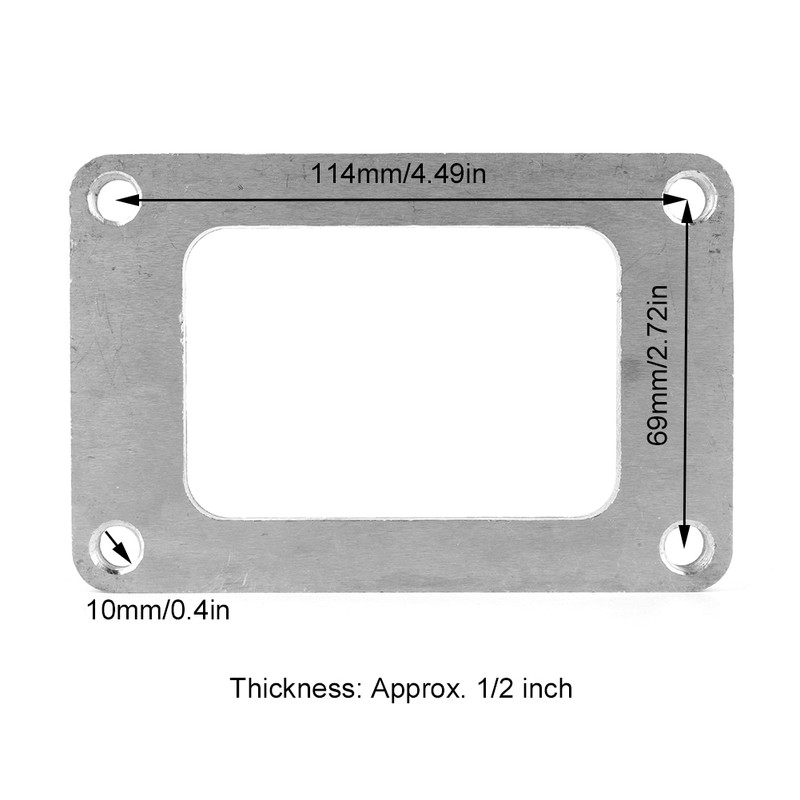 Stainless Steel Weld Flange Adapter Fit for T6 Undivided Inlet