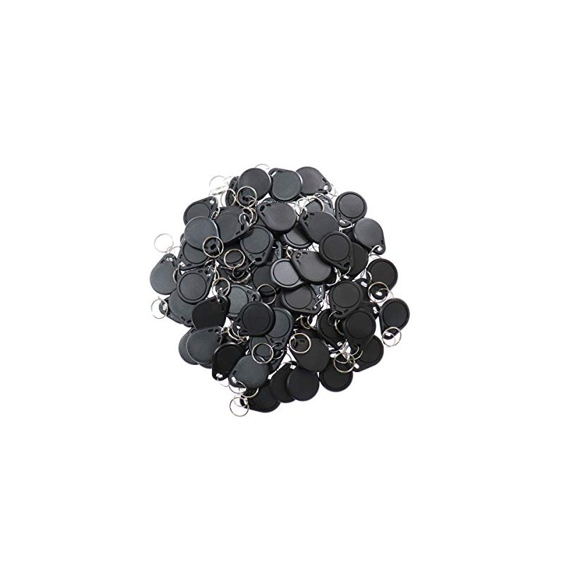 ETEKJOY 100PCS 13.56MHz RFID Key Fob Proximity IC Card ISO14443A
