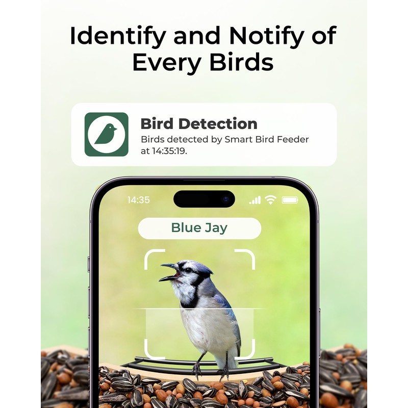 TT Nature Bird Feeder with Camera – 3L Smart Bird