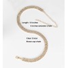 EFTOM Rhinestone Necklaces for Women 14K Gold Plated Diamond Choker