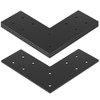 heneng 4 Pcs Flat Mending Plates for 4x4 Post, L