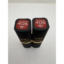 L'Oréal 2 PACK - L'OREAL COLOUR RICHE  LIPSTICK- 406 ZOE'S RED - NEW